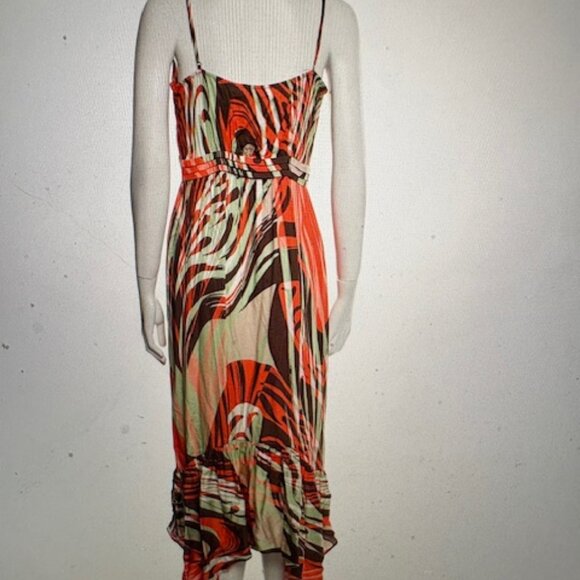 Ramy Brook Silk Palm Leaf Print Dress, Sz 8, $495 - Picture 2 of 11